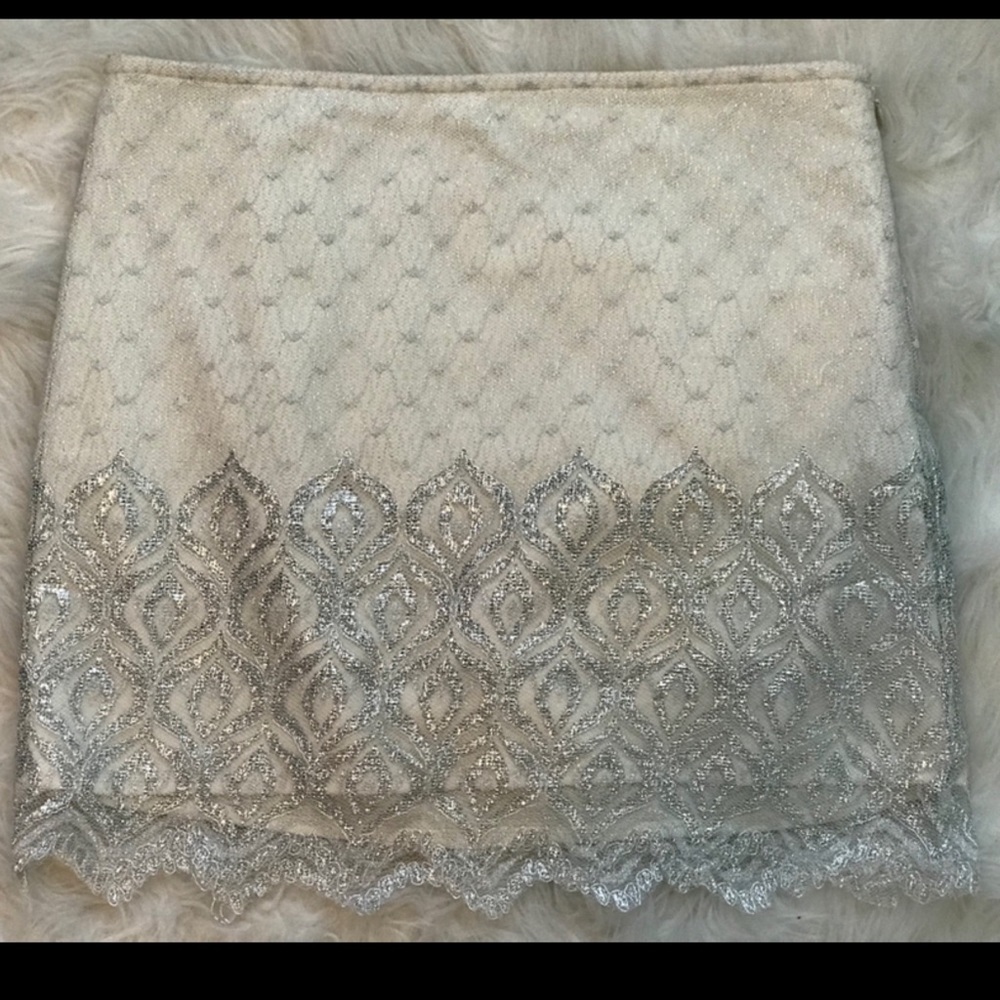 Free People Lace Mini Skirt